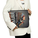 Native American Indian Girl Print Laptop Sleeve
