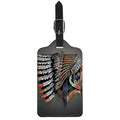 Native American Indian Girl Print Luggage Tag