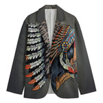 Native American Indian Girl Print Men's Blazer