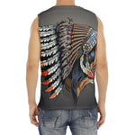 Native American Indian Girl Print Men's Fitness Tank Top