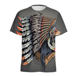 Native American Indian Girl Print Men's Sports T-Shirt
