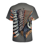 Native American Indian Girl Print Men's Sports T-Shirt