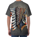 Native American Indian Girl Print Men's Velvet T-Shirt