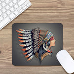 Native American Indian Girl Print Mouse Pad