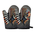 Native American Indian Girl Print Oven Mitts