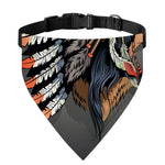 Native American Indian Girl Print Over The Collar Dog Bandana