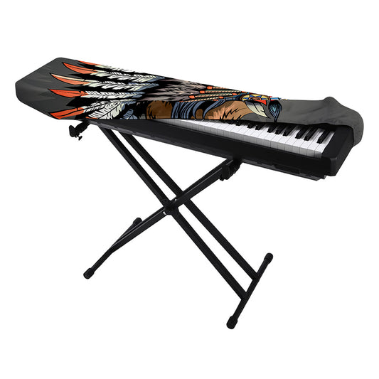 Native American Indian Girl Print Piano Keyboard Cover