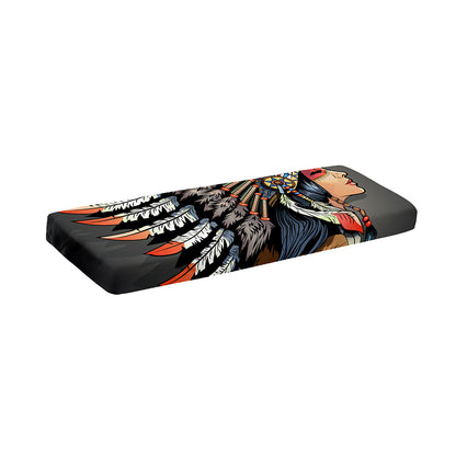 Native American Indian Girl Print Piano Keyboard Cover