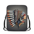 Native American Indian Girl Print Rectangular Crossbody Bag