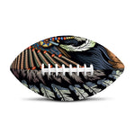 Native American Indian Girl Print Rugby Ball