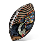 Native American Indian Girl Print Rugby Ball