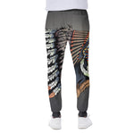 Native American Indian Girl Print Scuba Joggers