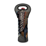 Native American Indian Girl Print Single Neoprene Wine Tote
