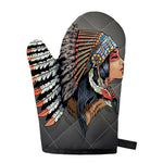 Native American Indian Girl Print Single Oven Mitt