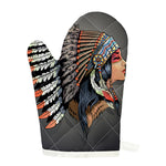 Native American Indian Girl Print Single Oven Mitt