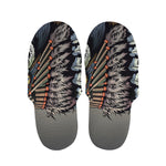 Native American Indian Girl Print Slippers