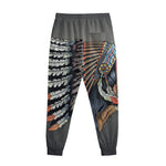 Native American Indian Girl Print Sweatpants