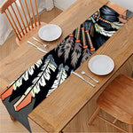 Native American Indian Girl Print Table Runner