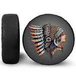 Native American Indian Girl Print Tire Cover With Camera Hole