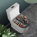 Native American Indian Girl Print Toilet Lid Cover