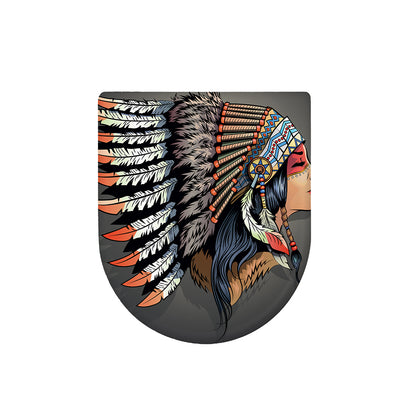 Native American Indian Girl Print Toilet Lid Cover