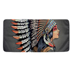 Native American Indian Girl Print Towel