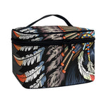 Native American Indian Girl Print Travel Makeup Bag