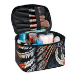 Native American Indian Girl Print Travel Makeup Bag