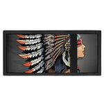 Native American Indian Girl Print Trifold Wallet