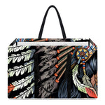 Native American Indian Girl Print Utility Tote Bag