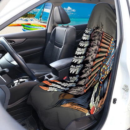 Native American Indian Girl Print Waterproof Car Seat Cover