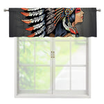 Native American Indian Girl Print Window Valance