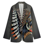 Native American Indian Girl Print Women's Blazer