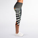 Native American Indian Girl Print Women's Capri Leggings