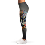 Native American Indian Girl Print Women's Leggings
