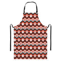 Native American Indian Pattern Print Bib Apron With Pocket