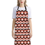 Native American Indian Pattern Print Bib Apron With Pocket