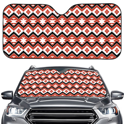 Native American Indian Pattern Print Car Windshield Sun Shade
