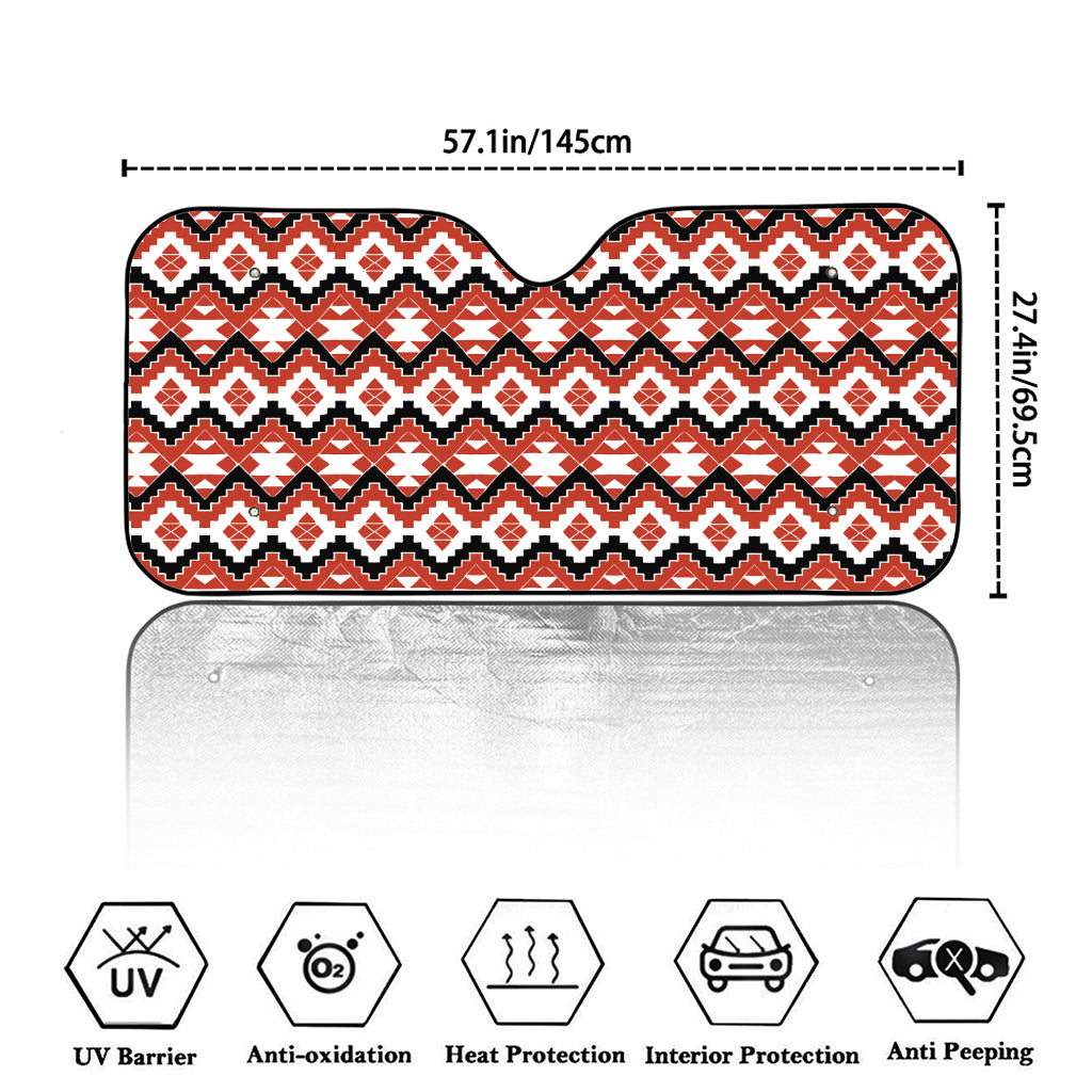 Native American Indian Pattern Print Car Windshield Sun Shade