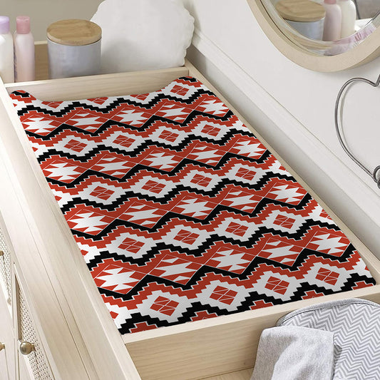 Native American Indian Pattern Print Changing Pad Cover