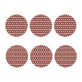 Native American Indian Pattern Print Coaster Set