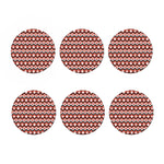 Native American Indian Pattern Print Coaster Set