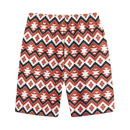 Native American Indian Pattern Print Cotton Shorts