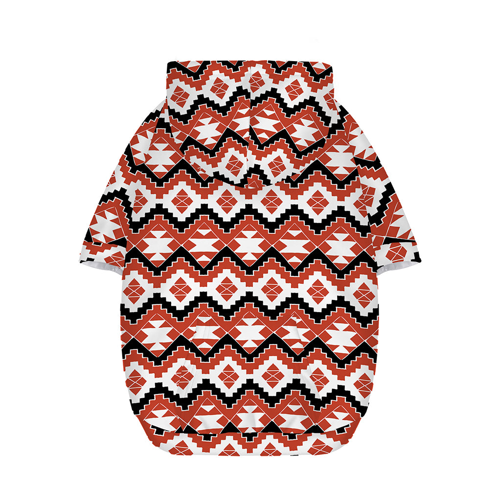 Native American Indian Pattern Print Dog Zip Up Hoodie