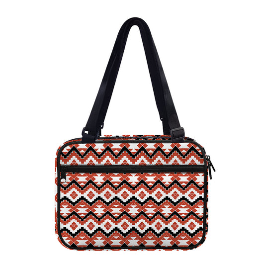 Native American Indian Pattern Print Double Strap Bible Bag