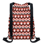 Native American Indian Pattern Print Drawstring Backpack