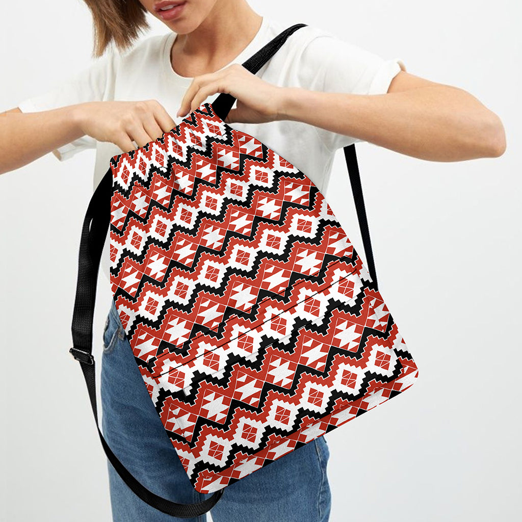Native American Indian Pattern Print Drawstring Backpack