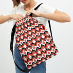 Native American Indian Pattern Print Drawstring Backpack