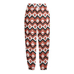 Native American Indian Pattern Print Fleece Lined Knit Pants