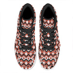 Native American Indian Pattern Print High Top Leather Sneakers